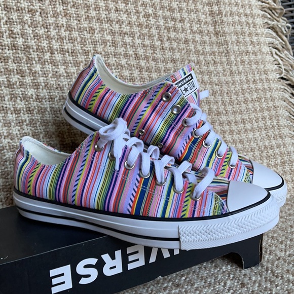 Converse Ctas OX White/Multi/Black MEN`S - Picture 6 of 16